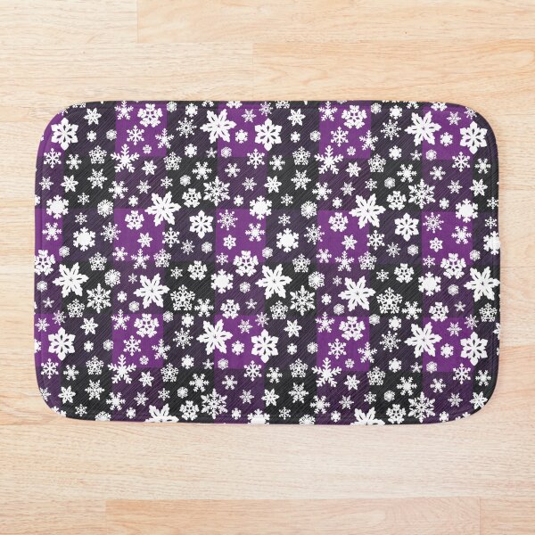 Aperçu de l'œuvre Flocon de neige à carreaux violet créée et vendue par ScribbledToad.