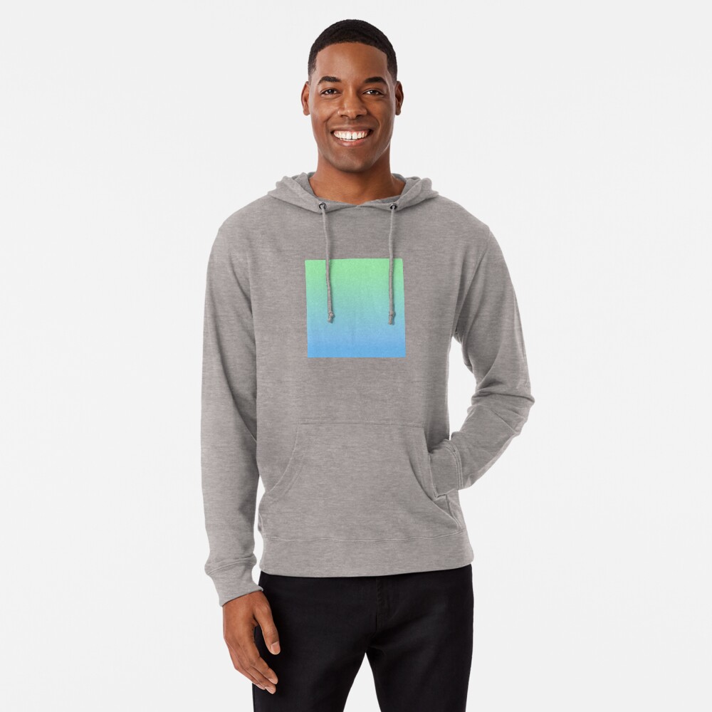 mint blue hoodie
