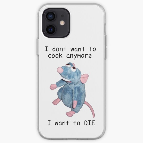 Remy doesn't want to cook anymore :( iPhone Soft Case