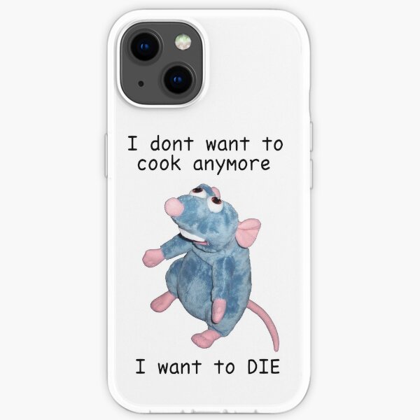 Remy doesn't want to cook anymore :( iPhone Soft Case