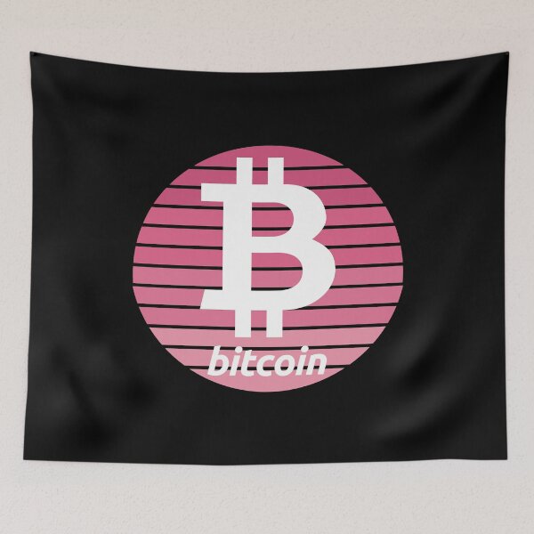 Item preview, Bitcoin Crypto Pink Sunset Design designed and sold by Bitcoin-Fashion.