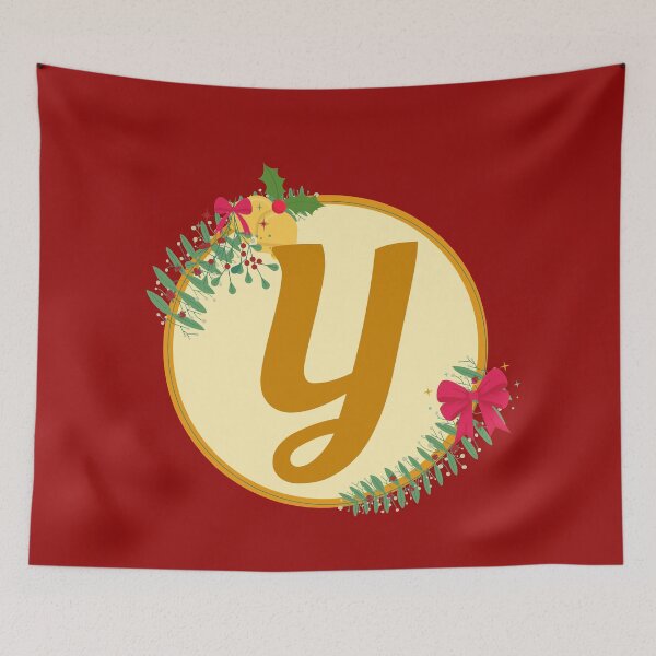 Item preview, Christmas initial Monogram letter Y designed and sold by crikz.