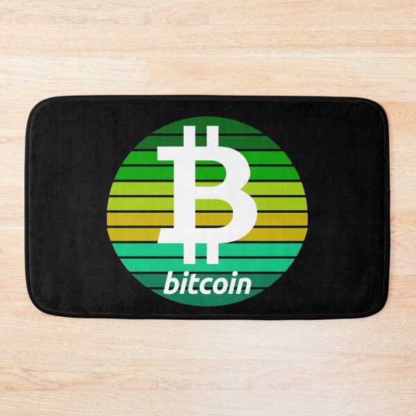 Item preview, Bitcoin Crypto Green Sunset Design designed and sold by Bitcoin-Fashion.