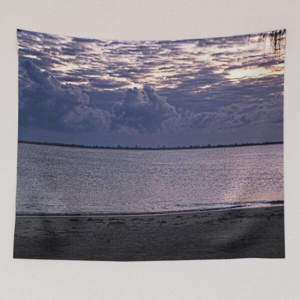 Item preview, PurpleTropical Beach Sunset Seascape designed and sold by worldways.