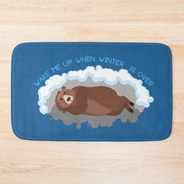 Item preview, Wake me up when winter is over - sleepy bear designed and sold by fsultesart.