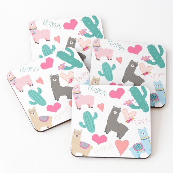 Item preview, Llama Love Hearts and Cactus designed and sold by Kirsten Uecker.