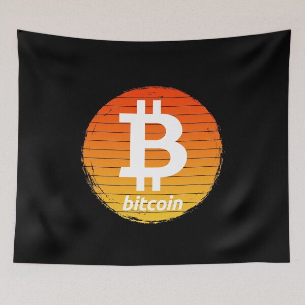 Item preview, Bitcoin Crypto Fire Sunset Design designed and sold by Bitcoin-Fashion.
