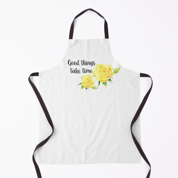 Item preview, Good Things Take Time Lovely Yellow Roses Floral Inspirational Quote designed and sold by BlossomSky.