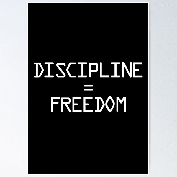 Item preview, Discipline Equals Freedom - Navy Seal Workout Motivation (Black Edition) designed and sold by WolfSpiritCo.
