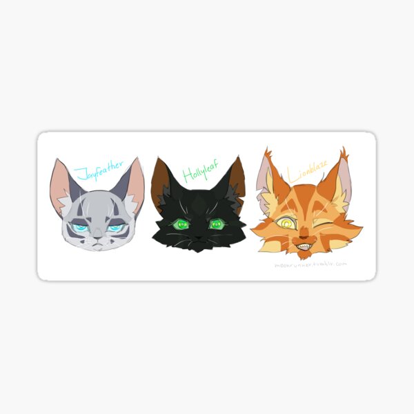 Cute Warrior Cats Sticker Set II - Leafpool Jayfeather Hollyleaf Lionblaze  Mothwing Hawkfrost Mapleshade Ivypool Tallstar Brightheart