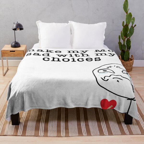 Item preview, I make my mom sad with my choices Meme Funny Tshirt Sticker designed and sold by gamerzemporium.