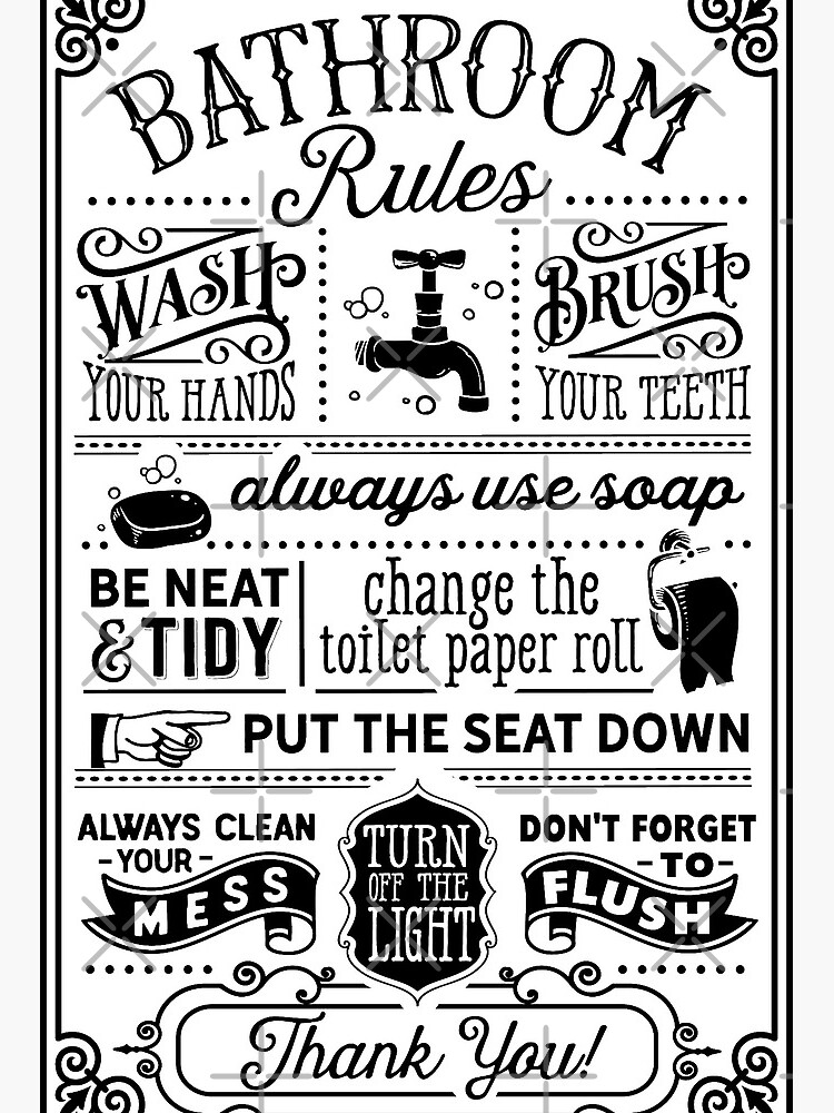 reglas del baño