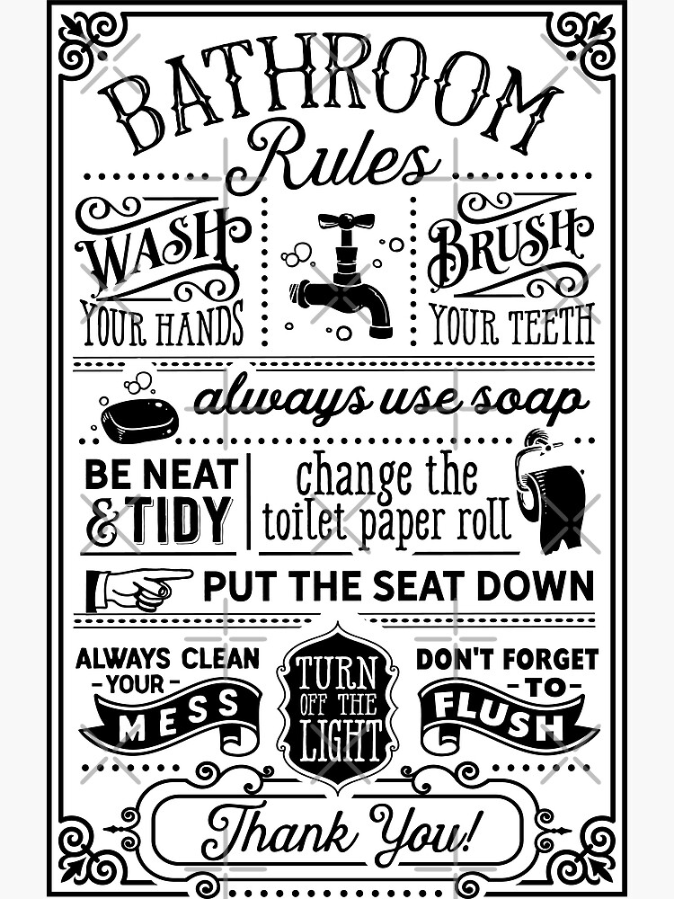 reglas del baño