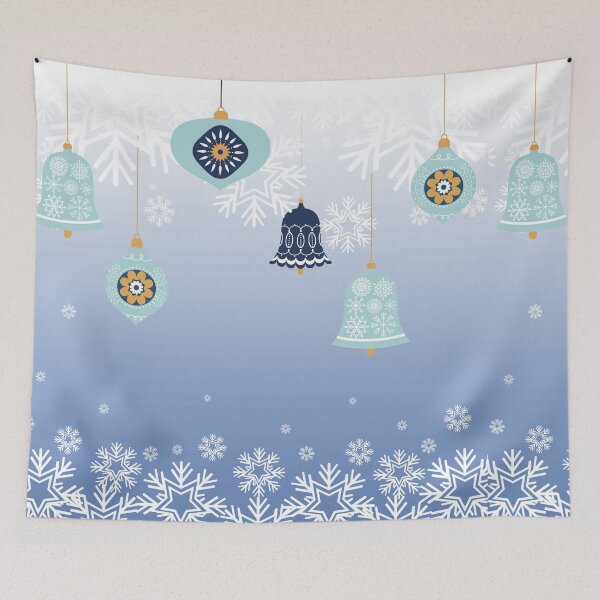 Item preview, Radiant Blue Christmas snow flakes with hanging Ornaments  designed and sold by Jennykies.