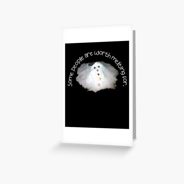 Melting Snowman Belated Holiday Greeting Card – Wyllo