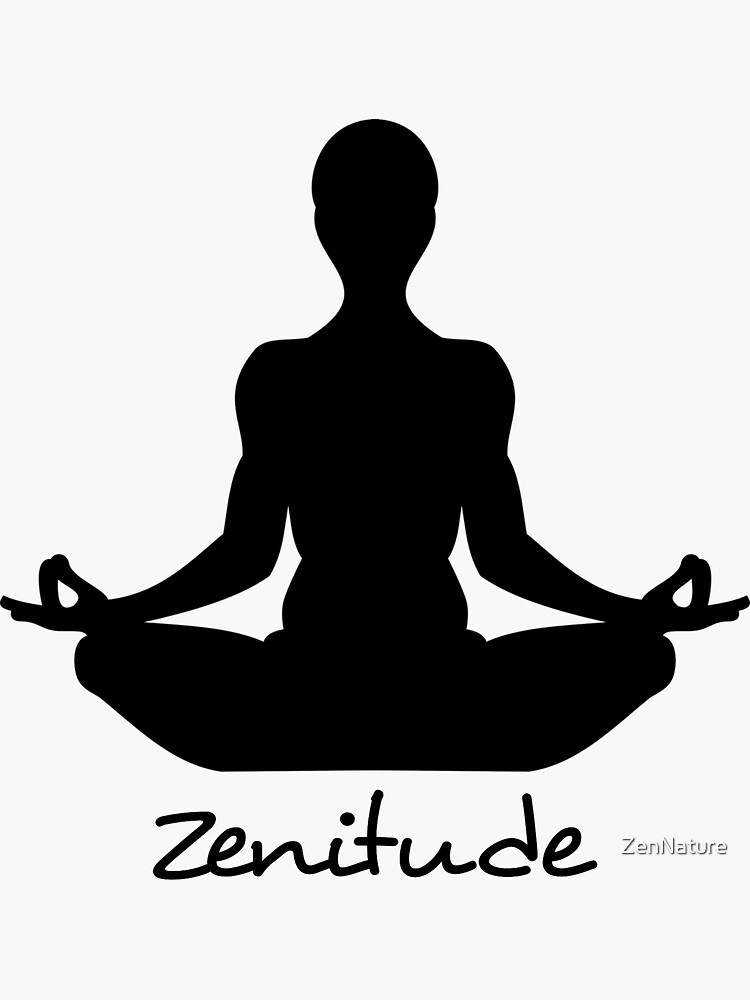 "Zen attitude" Sticker by ZenNature Redbubble