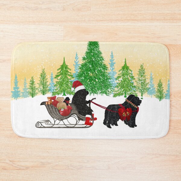 Item preview, Newfoundland Dog Christmas! designed and sold by Christine Mullis.