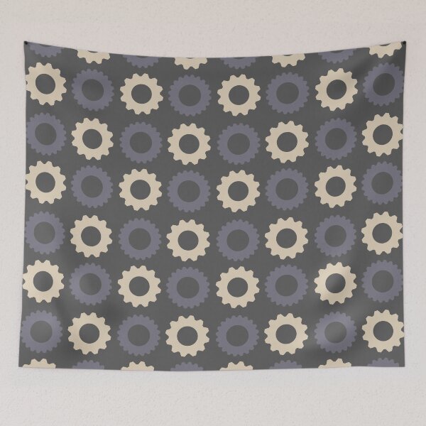 Item preview, Soybean and Eclipse Gears Pattern on a Gray background designed and sold by urbnbodga.