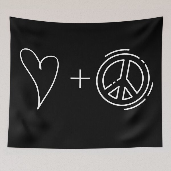 Item preview, All I Need is Love and Peace Heart and Peace Symbol Symbolic Happy designed and sold by BoomDesignsUS.
