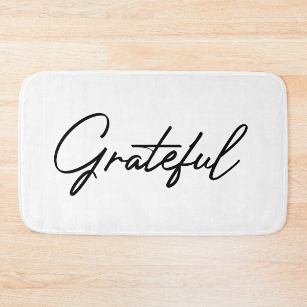Item preview, Grateful - Beautiful Calligraphy Style (White Edition) designed and sold by WolfSpiritCo.