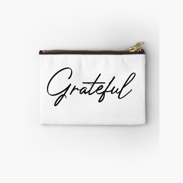 Item preview, Grateful - Beautiful Calligraphy Style (White Edition) designed and sold by WolfSpiritCo.