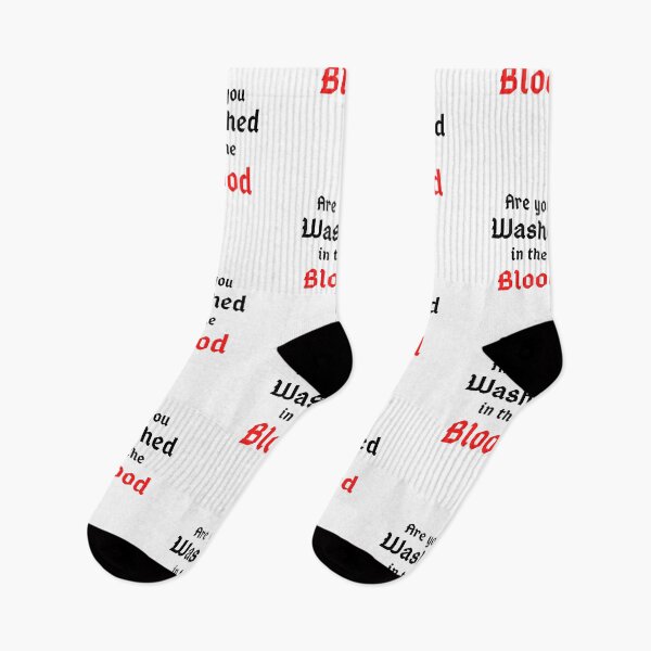 Item preview, Washed in the Blood/white designed and sold by Lilaclown.