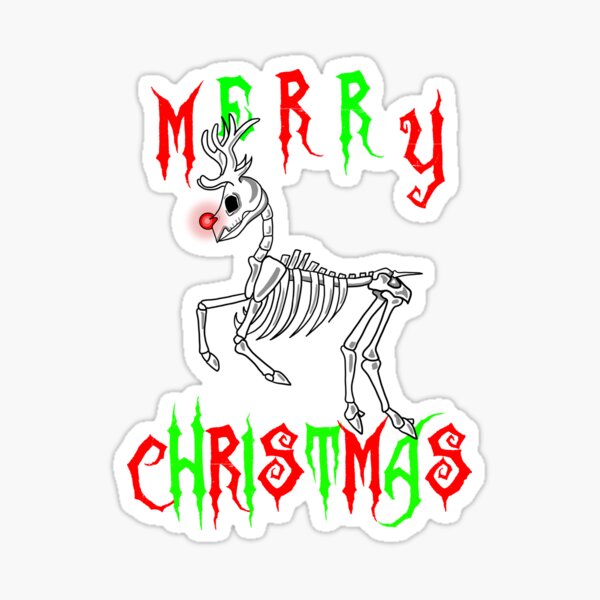 Gothic Christmas Sticker