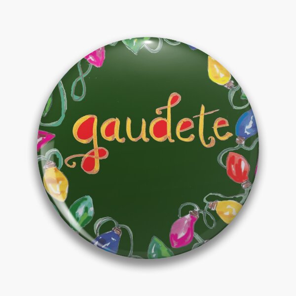 Item preview, Christmas Lights Hand-Lettered, Hand-Drawn Design! Gaudete - Rejoice  designed and sold by MaryKunzGoldman.