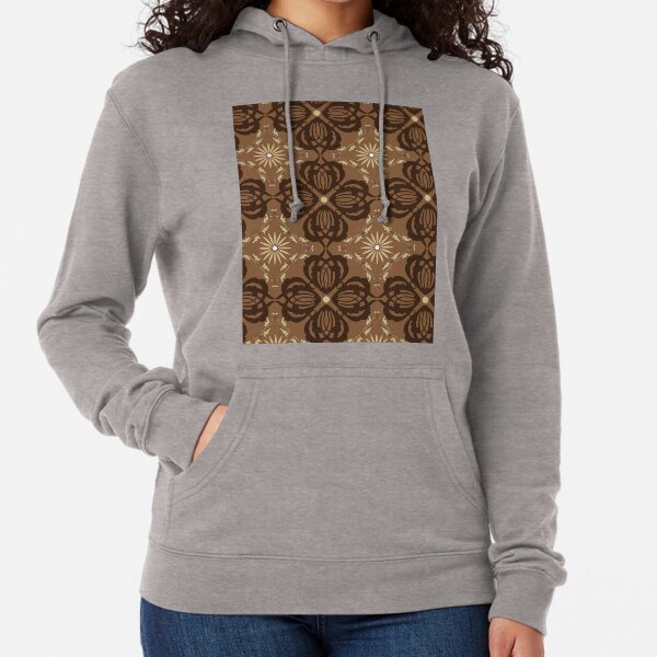 Batik Parang Design - Parang Batik Design - Batik Indonesien - Indonesischer Batik Leichter Hoodie