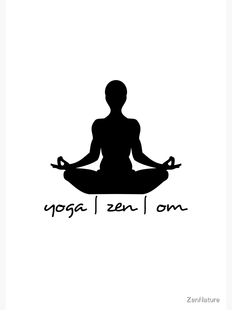 Yoga-zen-om posture | Poster
