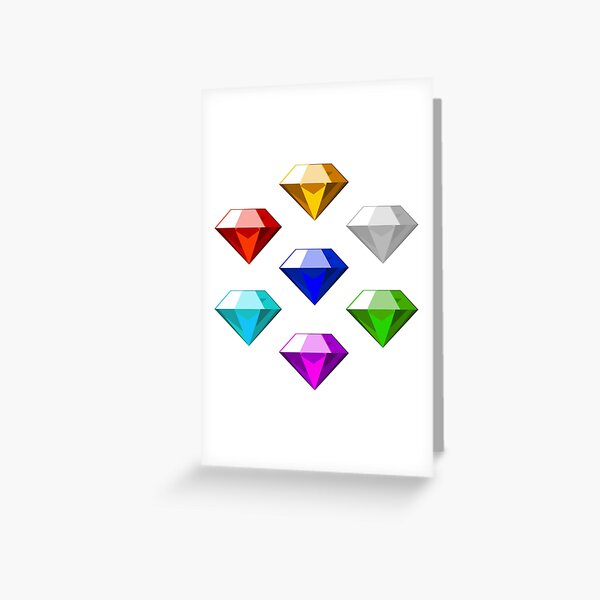 Chaos Emeralds Greeting Card for Sale by HybridSketches