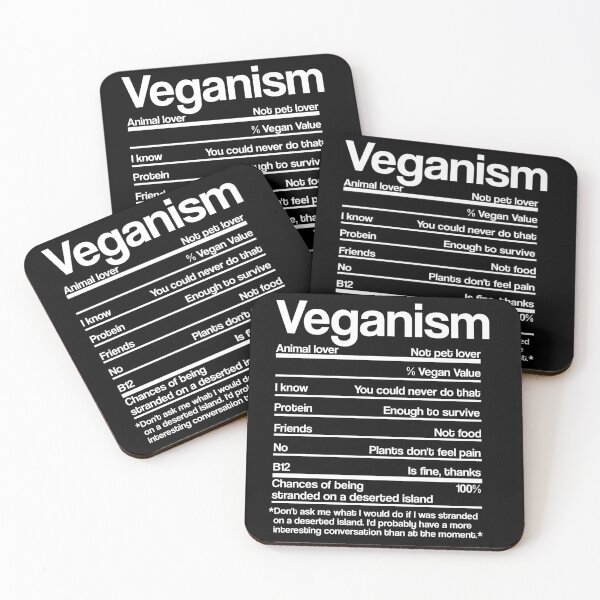 Item preview, VEGANISM NUTRITION FACTS designed and sold by noahs-shop.