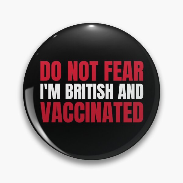 Item preview, BRITISH & VACCINATED designed and sold by mind-illusions.