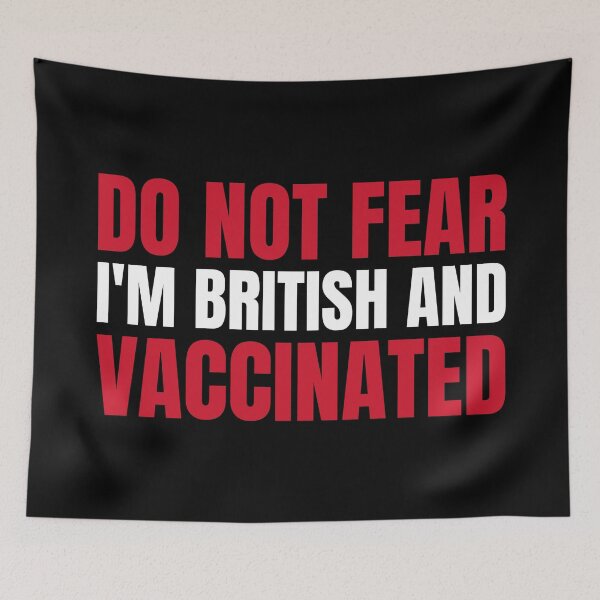 Item preview, BRITISH & VACCINATED designed and sold by mind-illusions.