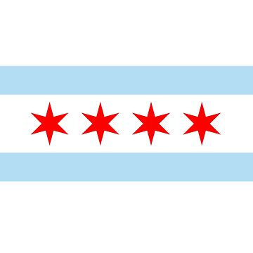 Artwork thumbnail, Chicago Flag by MyIdentityShop