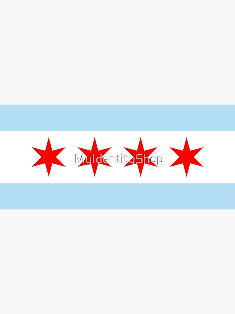 Thumbnail 3 of 3, Sticker, Chicago Flag designed and sold by MyIdentityShop.