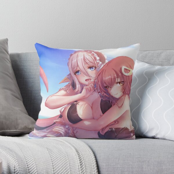 MIia X Mero | Monster musume Throw Pillow