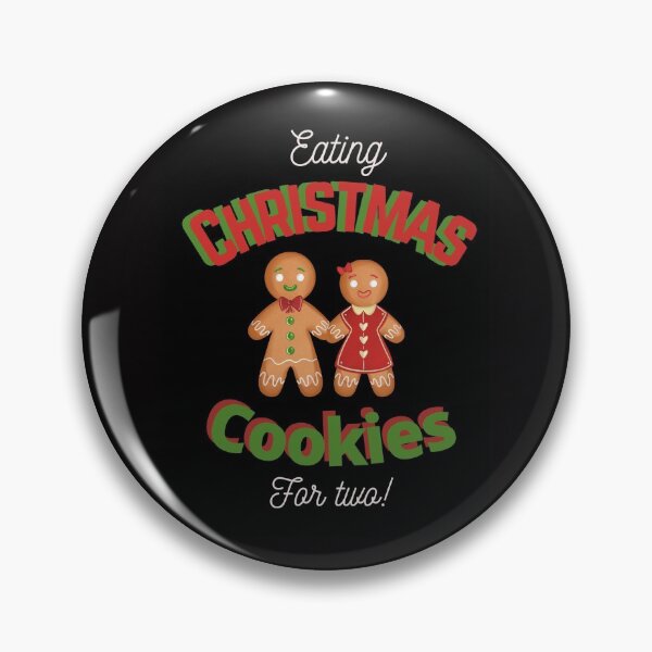 Item preview, Eating Christmas cookies for two- black designed and sold by BirdieMama.