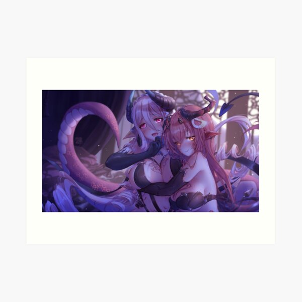 Miia X Mero succubus | Monster musume Art Print