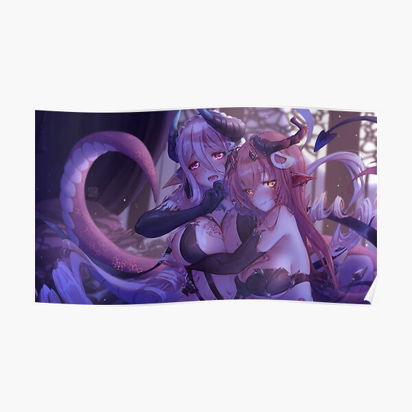 Miia X Mero succubus | Monster Musume Poster