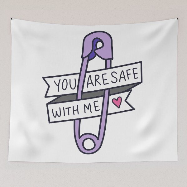 Item preview, You Are Safe With Me designed and sold by Puffoo.