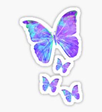 Purple Butterflies by Jan Marvin Sticker