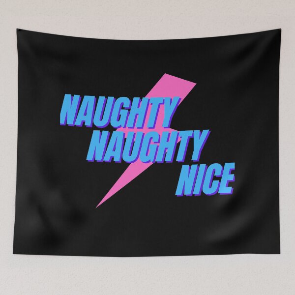 Item preview,  Naughty naughty nice (black) designed and sold by cute105.