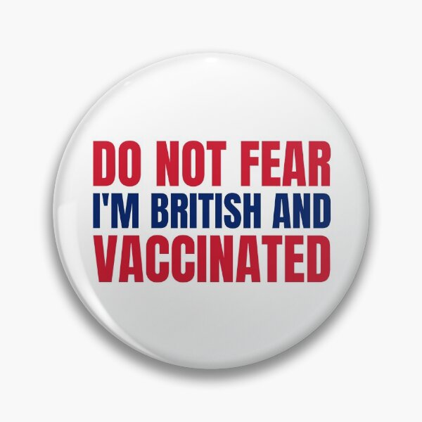 Item preview, BRITISH & VACCINATED (White Background) designed and sold by mind-illusions.
