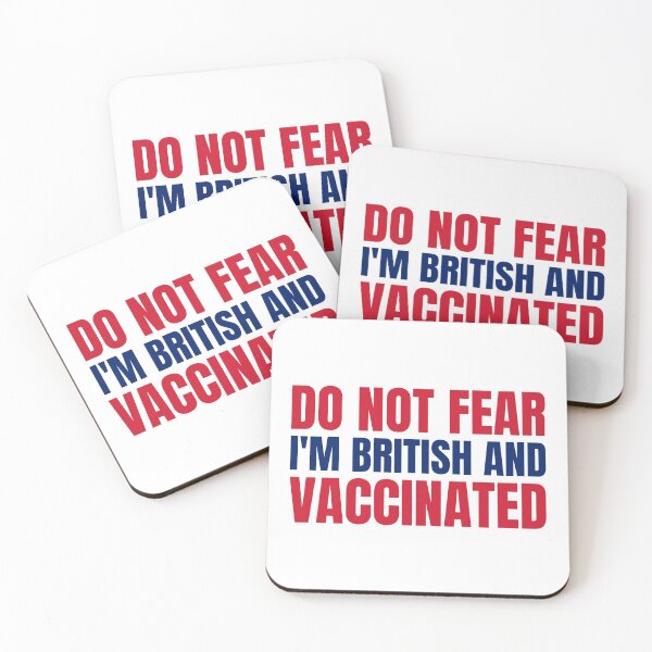 Item preview, BRITISH & VACCINATED (White Background) designed and sold by mind-illusions.