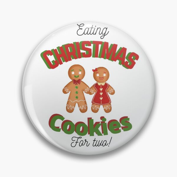 Item preview, Eating Christmas Cookies for two- white designed and sold by BirdieMama.