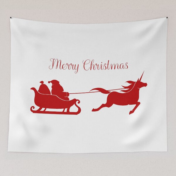 Item preview, Christmas Unicorn Sleigh designed and sold by stacree.