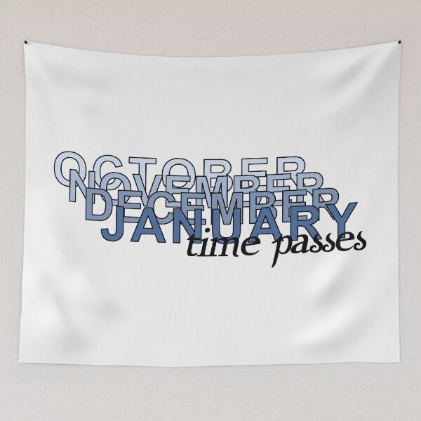 Item preview, Time Passes, with blue tint designed and sold by lookinpretty.