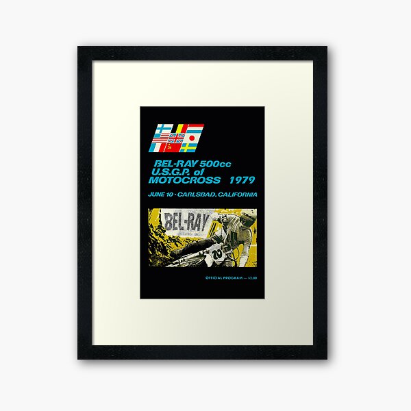 U.S.G.P. of Motocross Framed Art Print