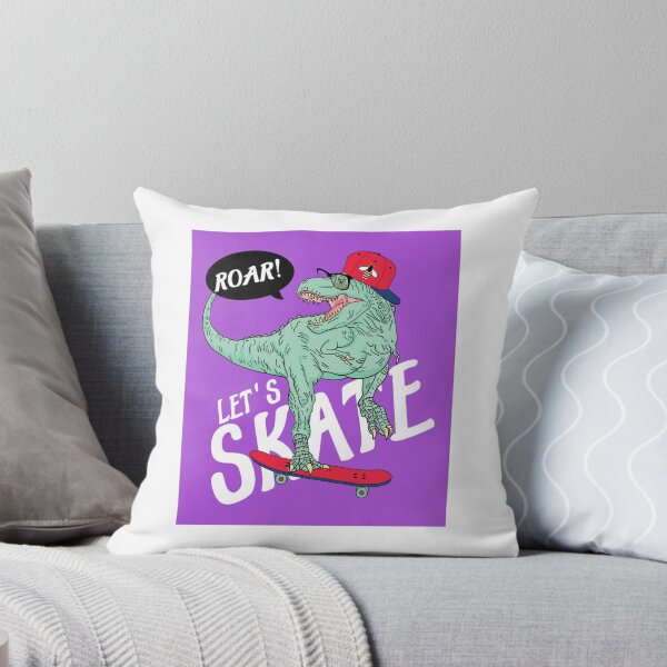Item preview, Skateboarding Dinosaur - Purple designed and sold by ElleBeeCreation.